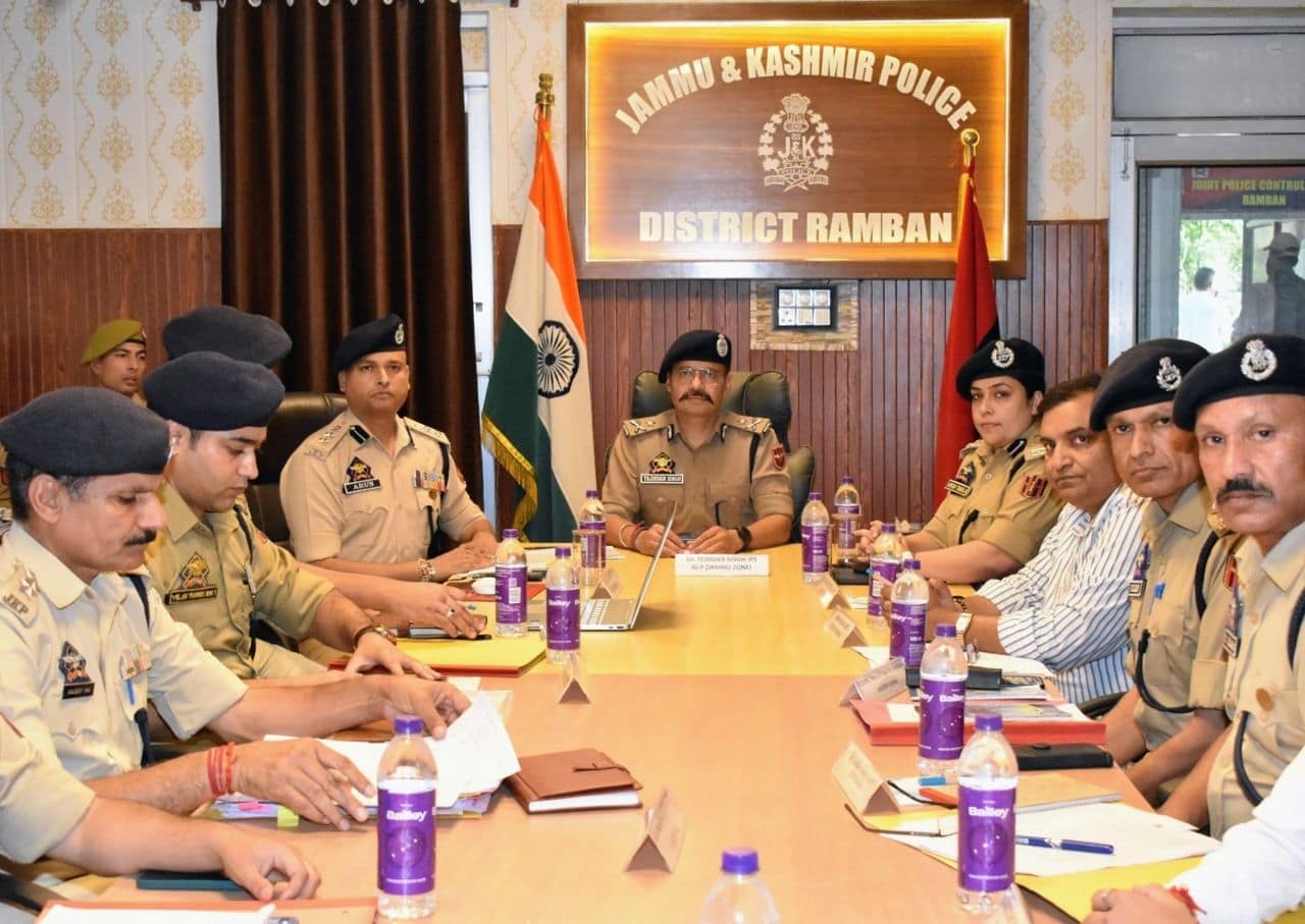 IGP Jammu reviews security preparedness in Ramban IGP Jammu reviews security preparedness in Ramban