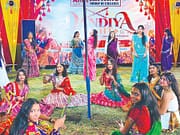 Aryans Group of College students showcase cultural diversity at Dandiya Night