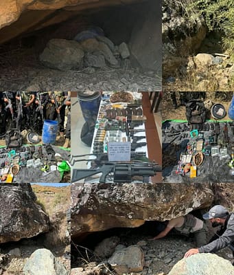 Police recover huge cache of arms, ammunition in Sopore forests