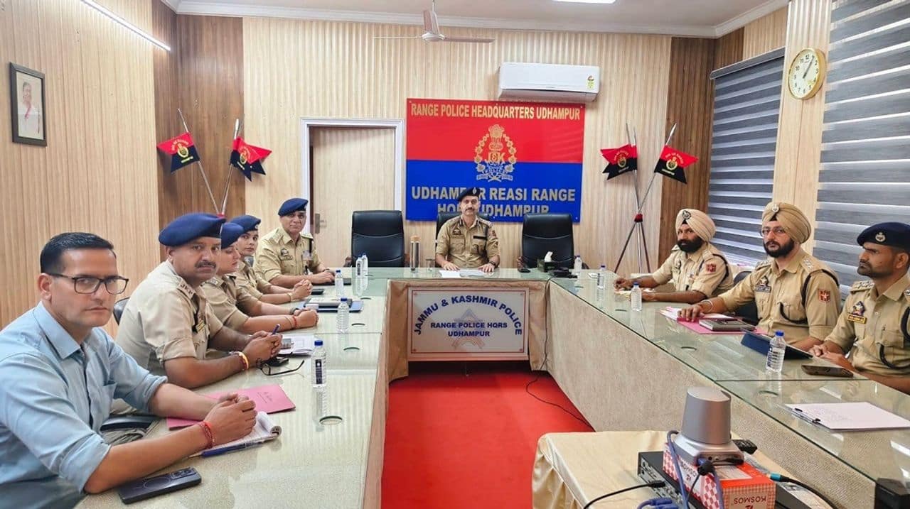 DIG Udhampur-Reasi reviews security scenario, operational preparedness DIG Udhampur-Reasi reviews security scenario, operational preparedness