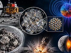 Chang’e-6 soil from the Moon’s far side contained a form of metallic iron never seen before in natural lunar samples; trapped in tiny impact-glass grains, it may preserve a record of the Moon’s lost magnetic field