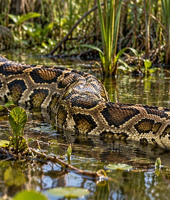 Florida’s Burmese pythons are carrying three previously unknown RNA viruses; scientists are investigating whether they could reach native snakes |