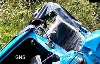 Two injured after auto-rickshaw rolls down on Mangota road in Thannamandi Rajouri