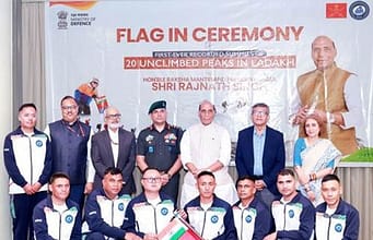 Defence Minister Rajnath Singh flags historic Ladakh mountaineering expedition