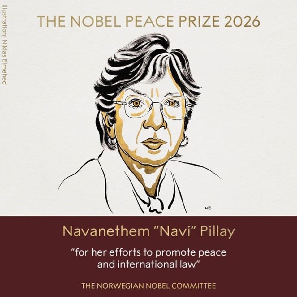Navanethem 'Navi' Pillay wins the Nobel Peace Prize Navanethem 'Navi' Pillay wins the Nobel Peace Prize
