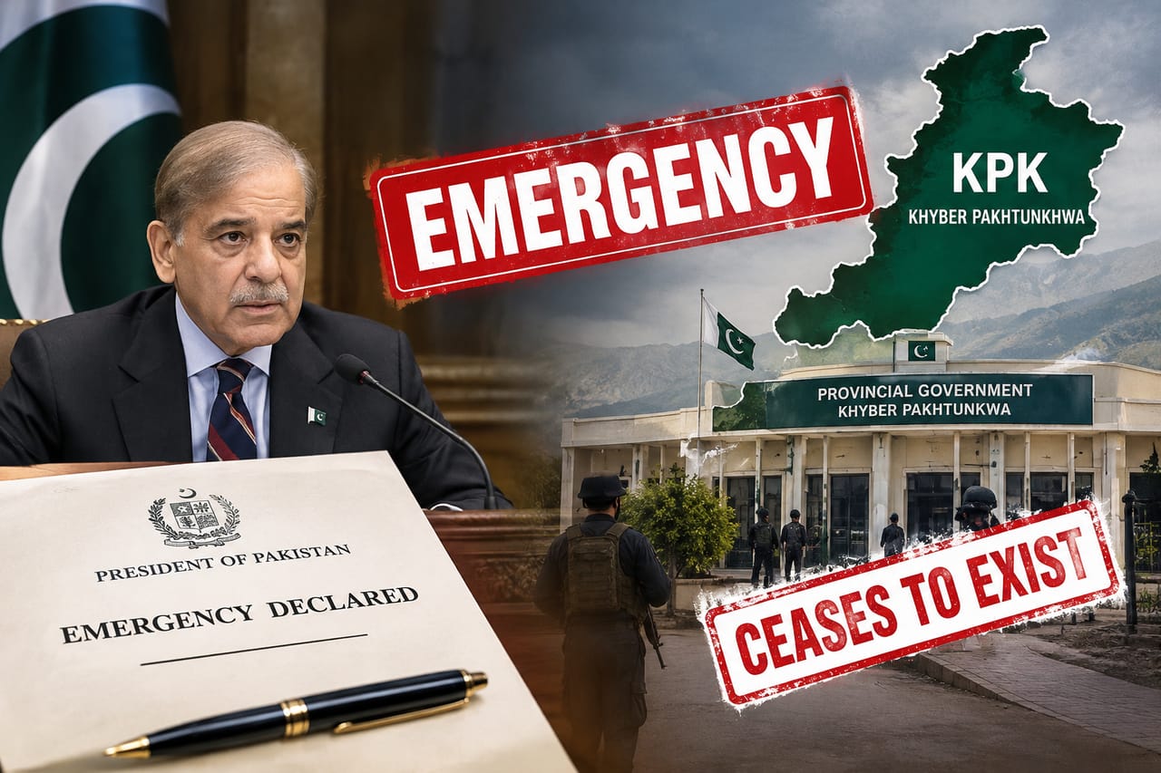 Pak president declares emergency in KPK, provincial govt ceases to exist Pak president declares emergency in KPK, provincial govt ceases to exist