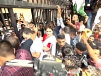 INDIA bloc protest march against CEC: Rahul, Priyanka in standoff with police at Akashvani Bhawan premises