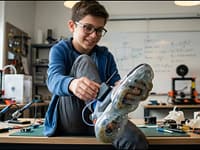 Meet Advaith Atulasimha, the 13-year-old student who helped invent a shoe that generates electricity to power a GPS tracker |