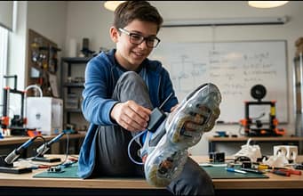Meet Advaith Atulasimha, the 13-year-old student who helped invent a shoe that generates electricity to power a GPS tracker |