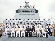 Vice-President commissions Navy’s 1st indigenous multi-purpose vessel INS Samarthak