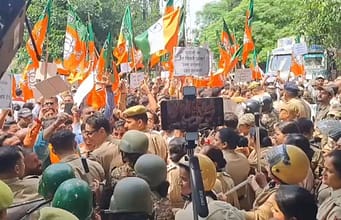 BJP protests in Jammu over Kharge's remarks on PM's father