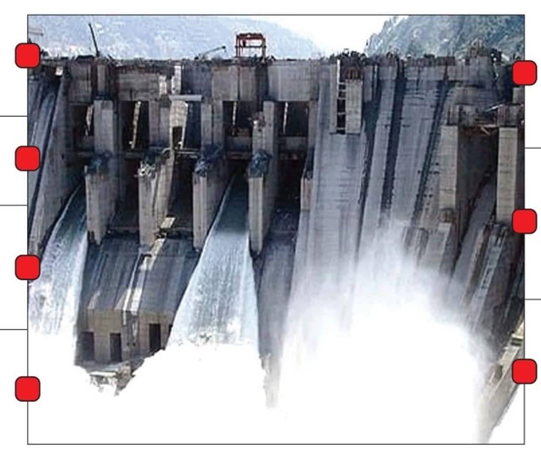 Salal Dam gates opened Salal Dam gates opened