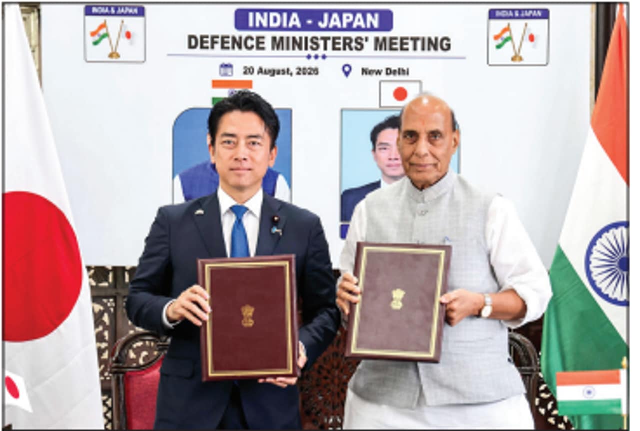 India, Japan deepen defence cooperation, sign maritime security pact India, Japan deepen defence cooperation, sign maritime security pact