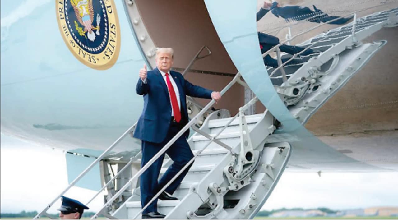 President Donald Trump confirms secret plane swap over Iran threat President Donald Trump confirms secret plane swap over Iran threat